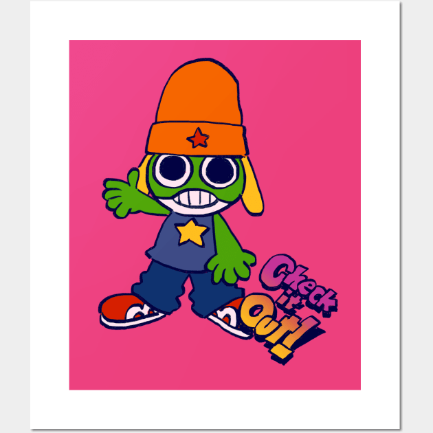 I draw keroro cosplaying parappa / Sergeant Keroro Wall Art by mudwizard